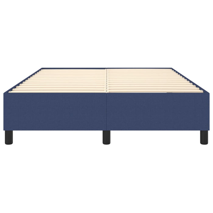 Boxspringbett Blau 140x200 cm Stoff