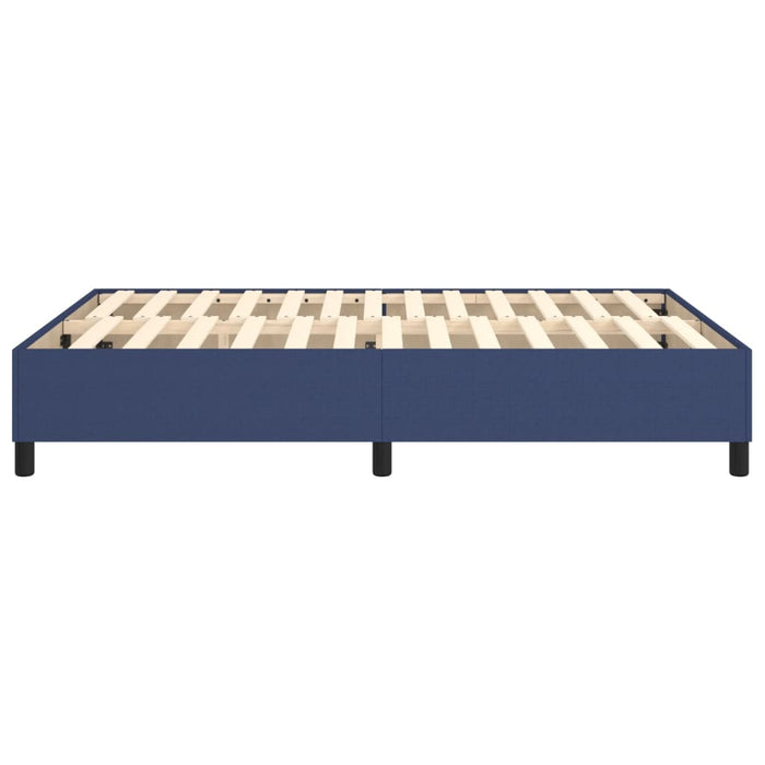 Boxspringbett Blau 140x200 cm Stoff