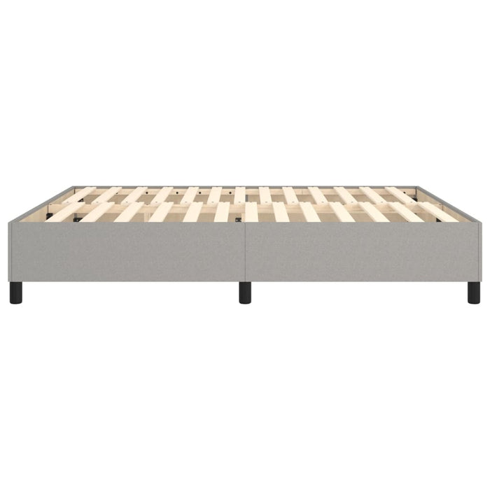 Boxspringbett Hellgrau 160x200 cm Stoff