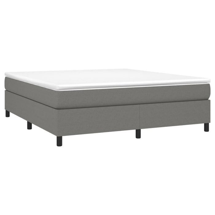Boxspringbett Dunkelgrau 160x200 cm Stoff