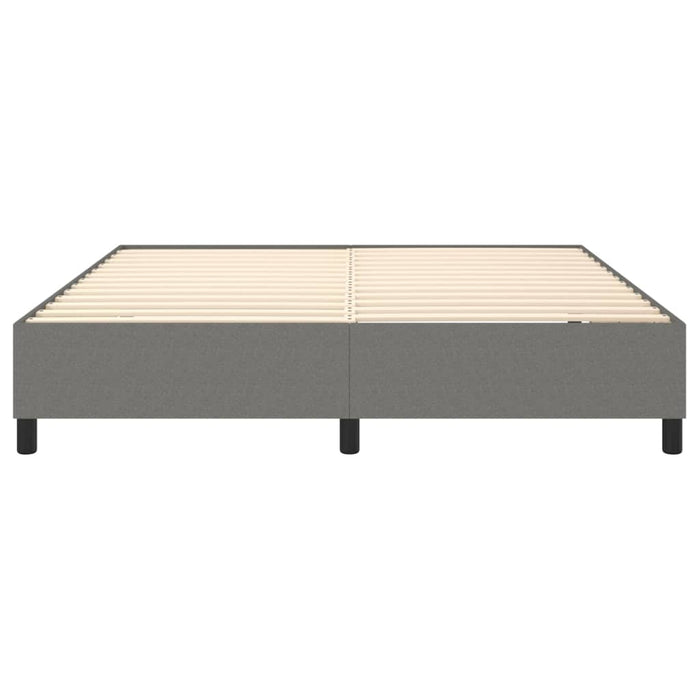 Boxspringbett Dunkelgrau 160x200 cm Stoff