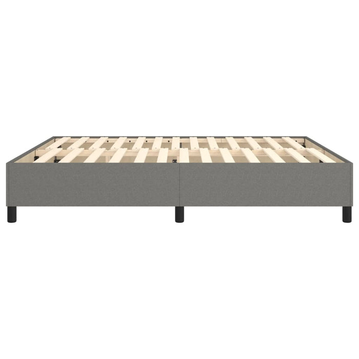 Boxspringbett Dunkelgrau 160x200 cm Stoff