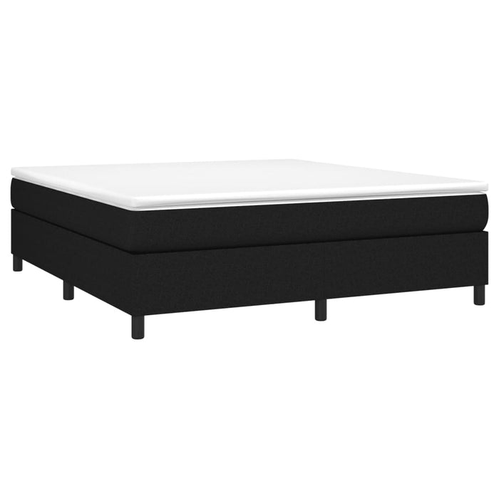 Boxspringbett Schwarz 160x200 cm Stoff