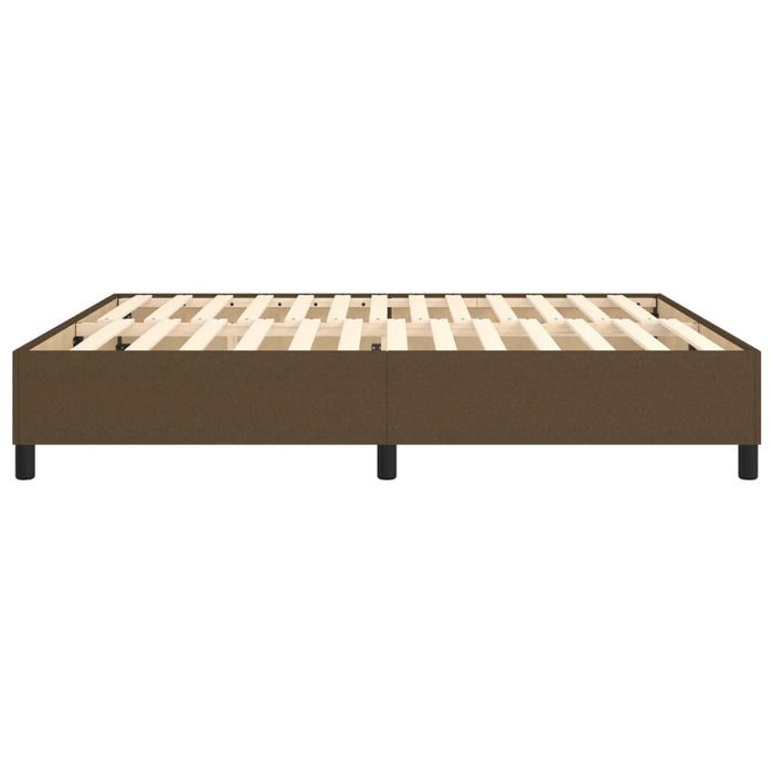 Boxspringbett Dunkelbraun 160x200 cm Stoff