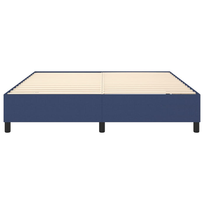 Boxspringbett Blau 160x200 cm Stoff