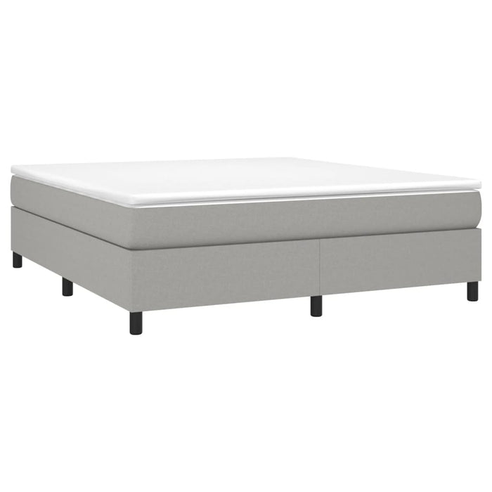 Boxspringbett Hellgrau 180x200 cm Stoff