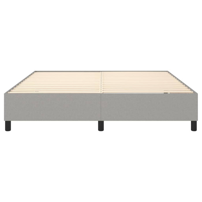 Boxspringbett Hellgrau 180x200 cm Stoff