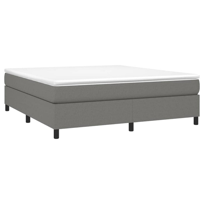 Boxspringbett Dunkelgrau 180x200 cm Stoff