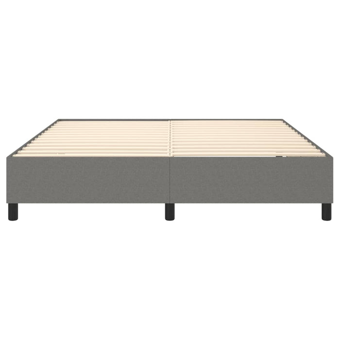 Boxspringbett Dunkelgrau 180x200 cm Stoff