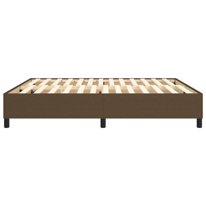 Boxspringbett Dunkelbraun 180x200 cm Stoff