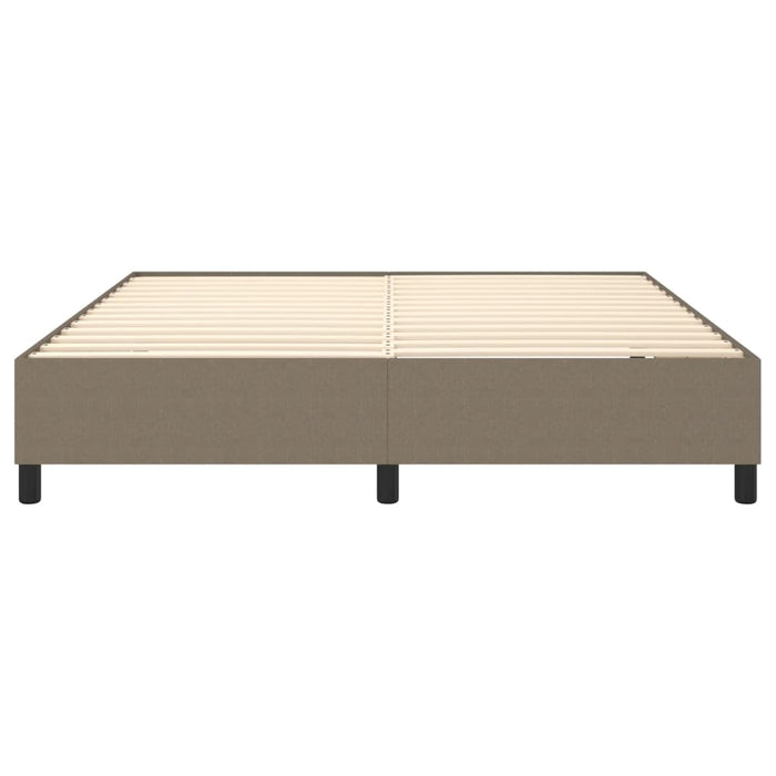 Boxspringbett Taupe 180x200 cm Stoff