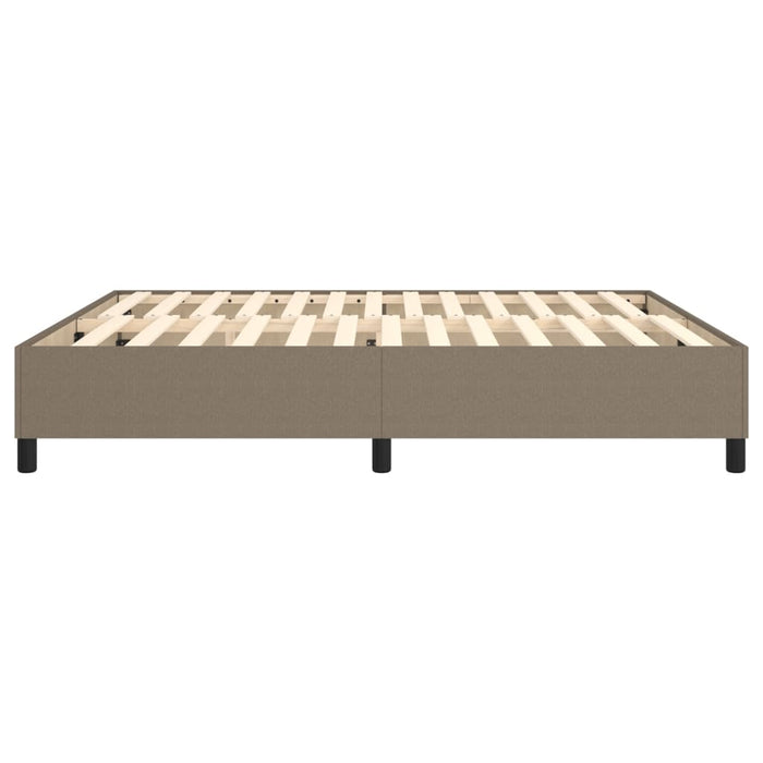 Boxspringbett Taupe 180x200 cm Stoff