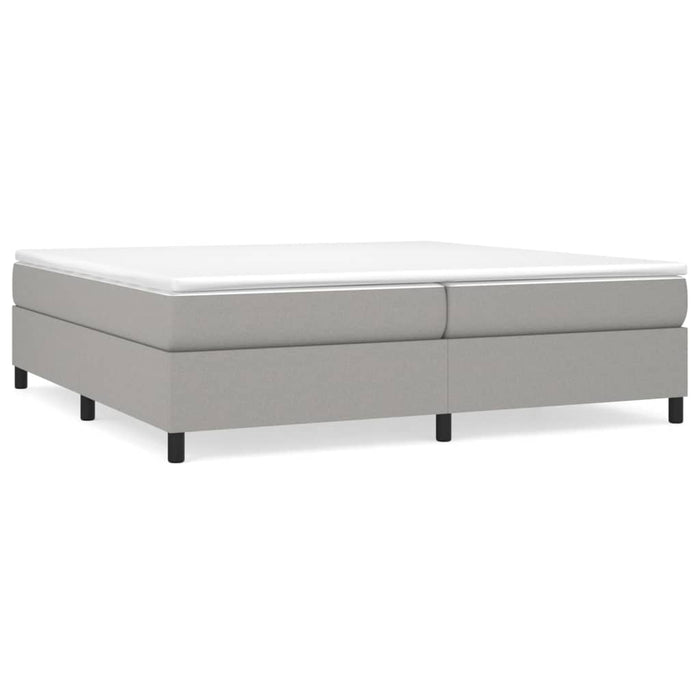 Boxspringbett Hellgrau 200x200 cm Stoff