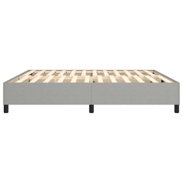 Boxspringbett Hellgrau 200x200 cm Stoff