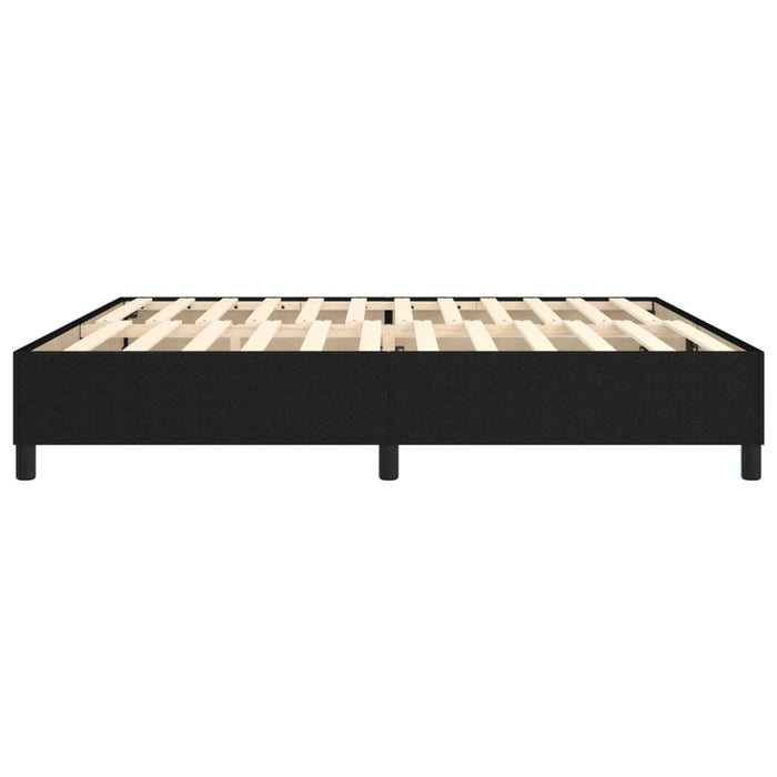 Boxspringbett Schwarz 200x200 cm Stoff