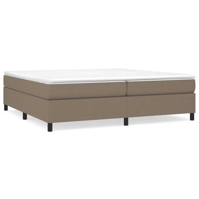 Boxspringbett Taupe 200x200 cm Stoff