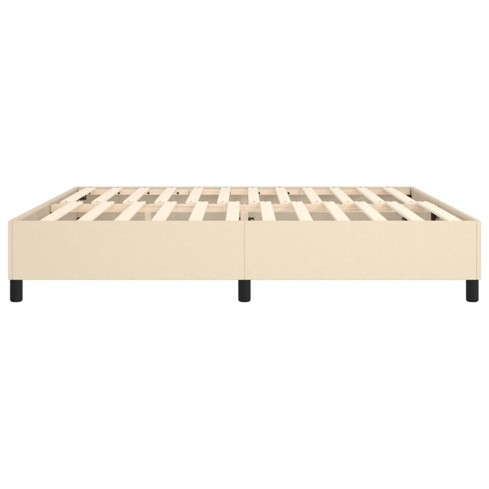 Boxspringbett Creme 200x200 cm Stoff