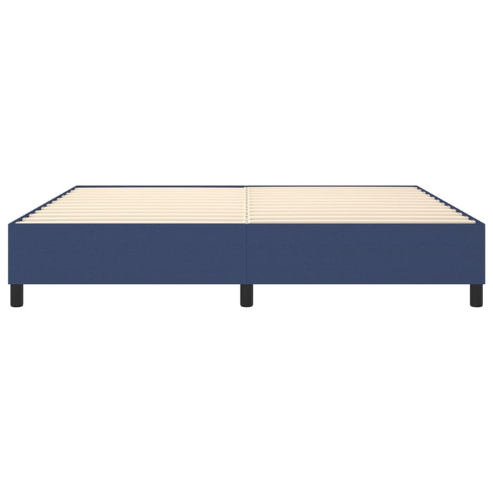 Boxspringbett Blau 200x200 cm Stoff