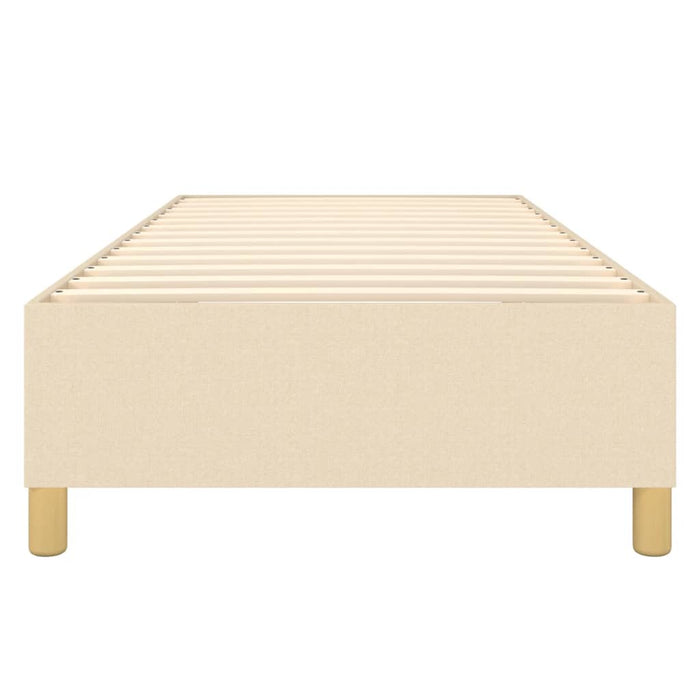 Boxspringbett Creme 80x200 cm Stoff