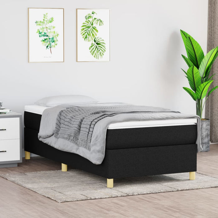 Boxspringbett Schwarz 90x190 cm Stoff