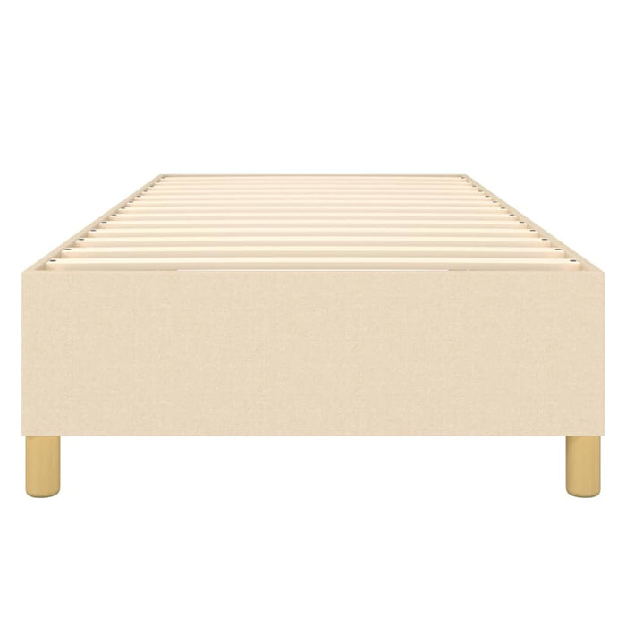 Boxspringbett Creme 90x190 cm Stoff