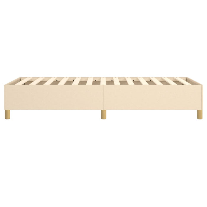 Boxspringbett Creme 90x190 cm Stoff