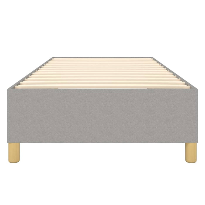 Boxspringbett Hellgrau 90x200 cm Stoff