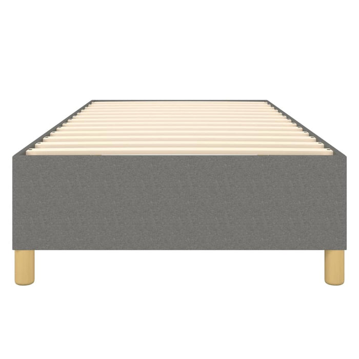 Boxspringbett Dunkelgrau 90x200 cm Stoff