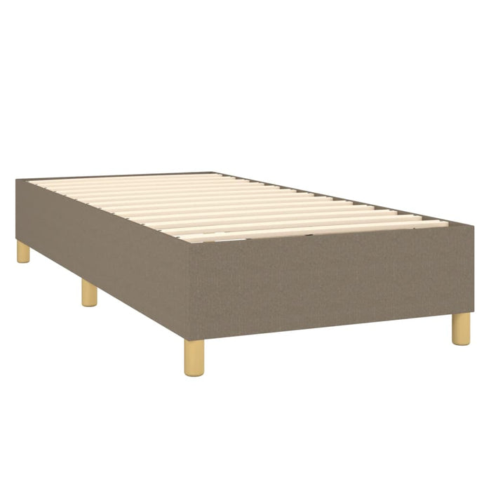 Boxspringbett Taupe 100x200 cm Stoff