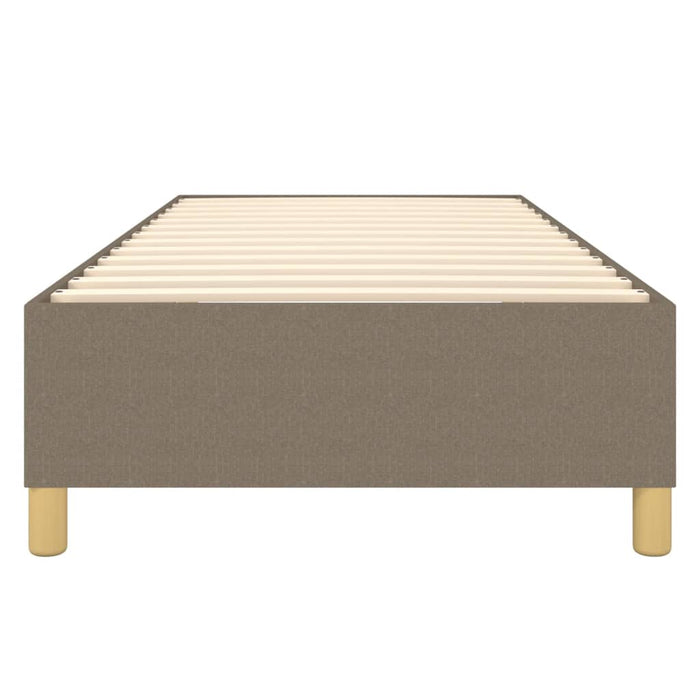 Boxspringbett Taupe 100x200 cm Stoff