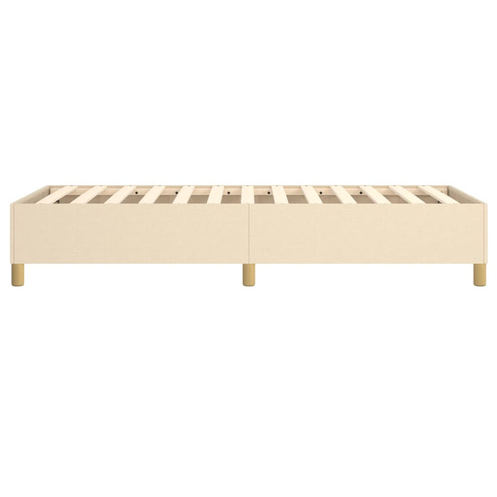 Boxspringbett Creme 100x200 cm Stoff