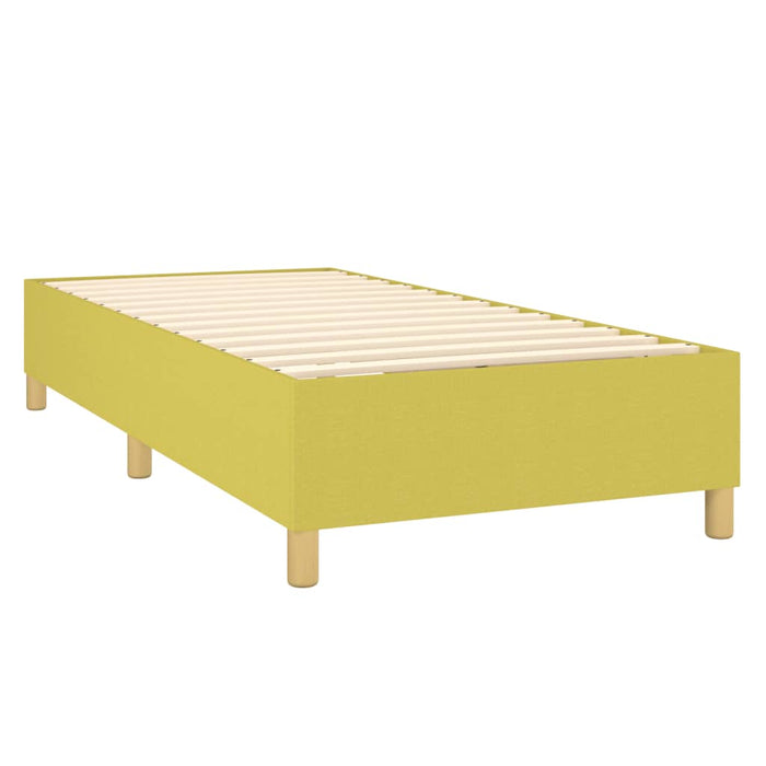 Boxspringbett Grün 100x200 cm Stoff