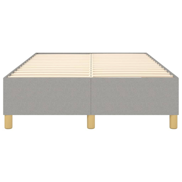 Boxspringbett Hellgrau 120x200 cm Stoff
