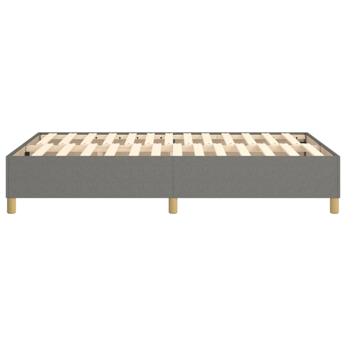 Boxspringbett Dunkelgrau 120x200 cm Stoff