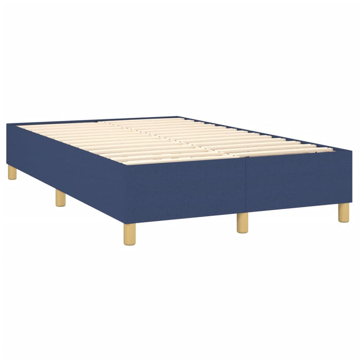 Boxspringbett Blau 120x200 cm Stoff