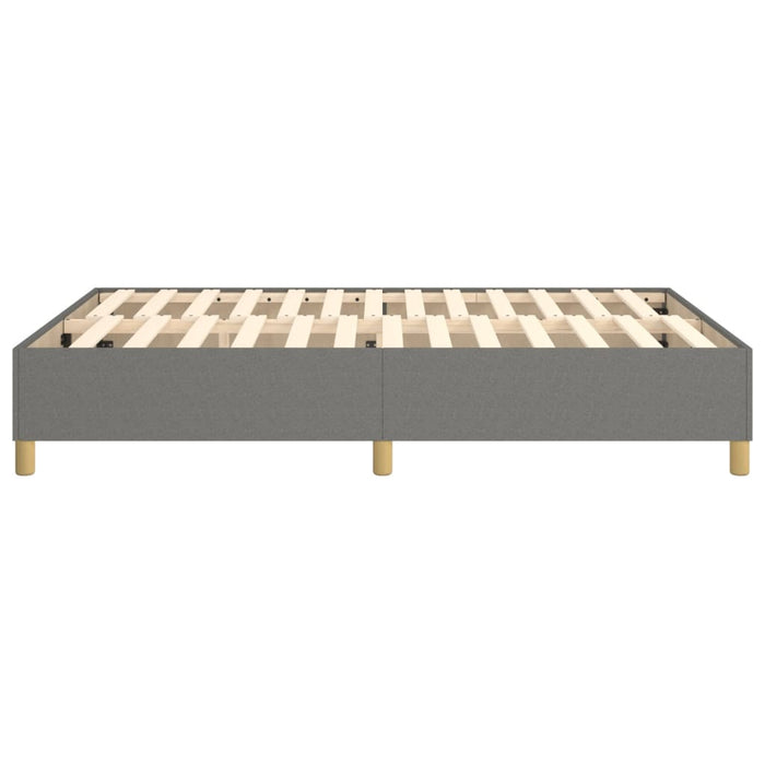 Boxspringbett Dunkelgrau 140x190 cm Stoff