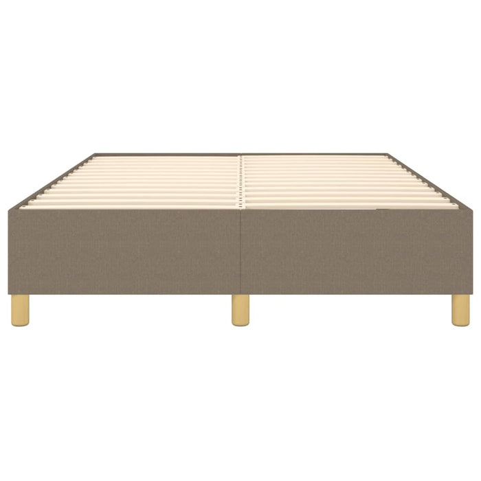 Boxspringbett Taupe 140x190 cm Stoff