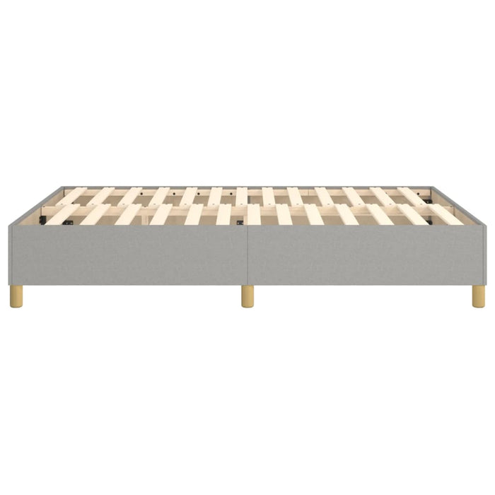 Boxspringbett Hellgrau 140x200 cm Stoff
