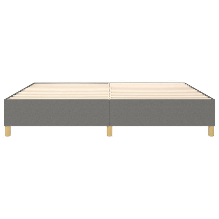 Boxspringbett Dunkelgrau 140x200 cm Stoff