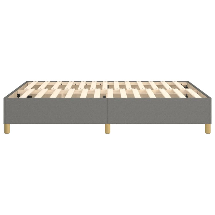 Boxspringbett Dunkelgrau 140x200 cm Stoff