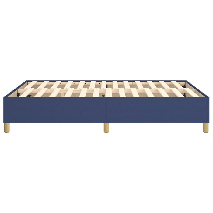 Boxspringbett Blau 140x200 cm Stoff