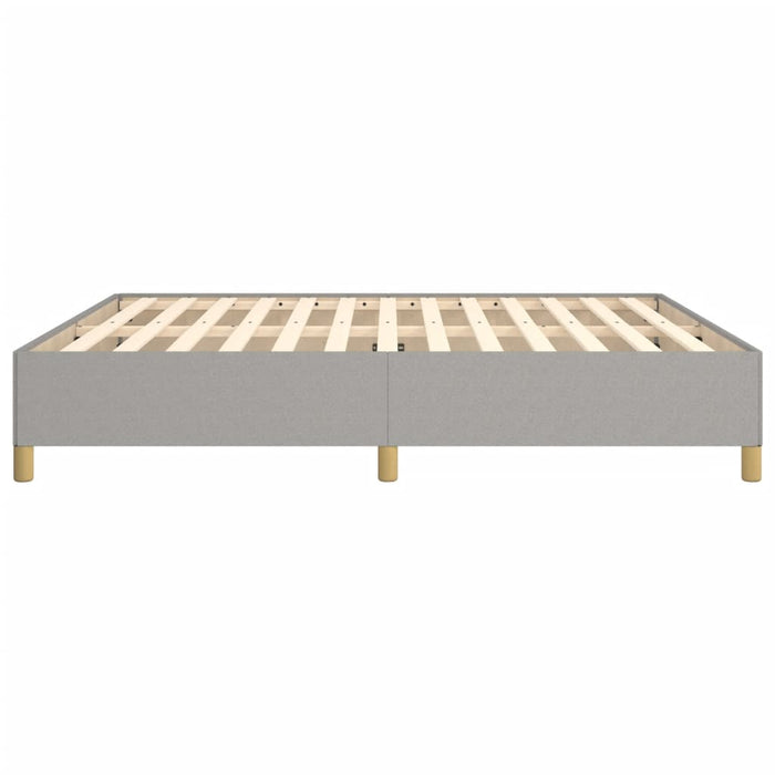 Boxspringbett Hellgrau 160x200 cm Stoff