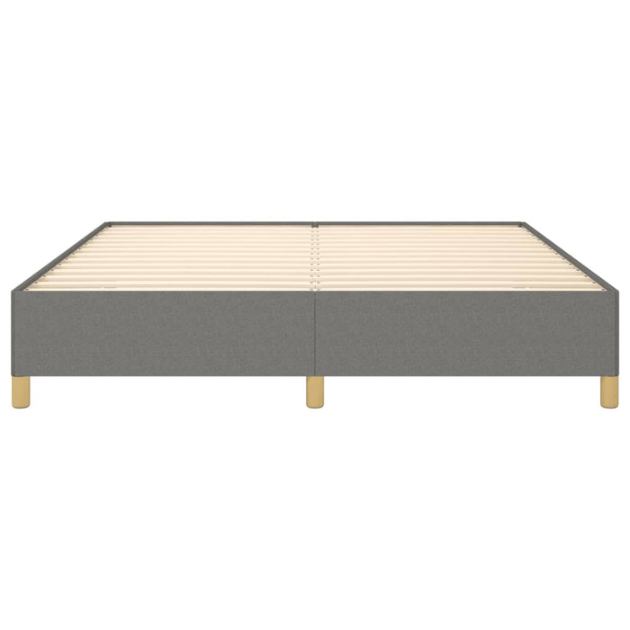 Boxspringbett Dunkelgrau 160x200 cm Stoff