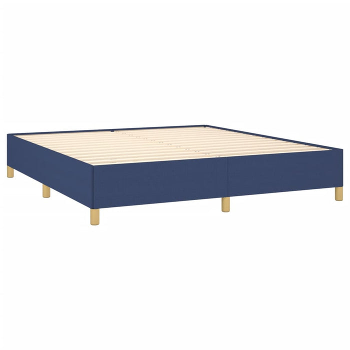 Boxspringbett Blau 160x200 cm Stoff
