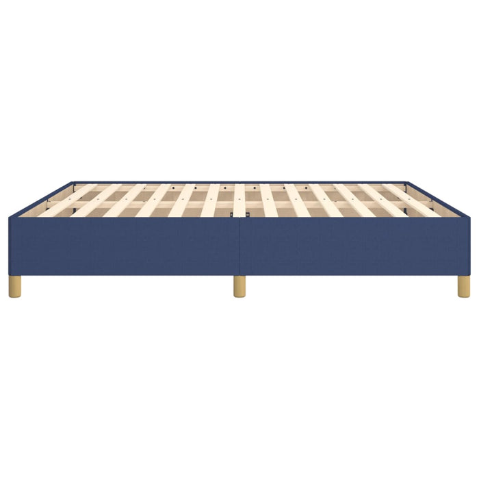 Boxspringbett Blau 160x200 cm Stoff