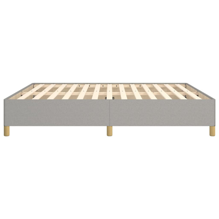 Boxspringbett Hellgrau 180x200 cm Stoff