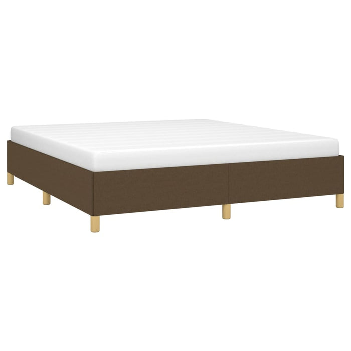 Boxspringbett Dunkelbraun 180x200 cm Stoff