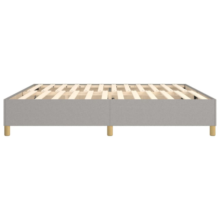 Boxspringbett Hellgrau 200x200 cm Stoff