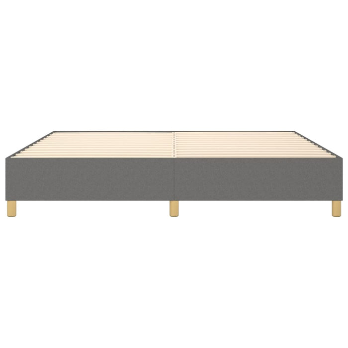 Boxspringbett Dunkelgrau 200x200 cm Stoff