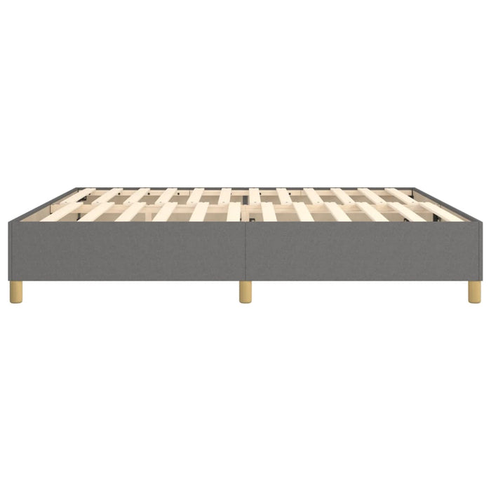 Boxspringbett Dunkelgrau 200x200 cm Stoff